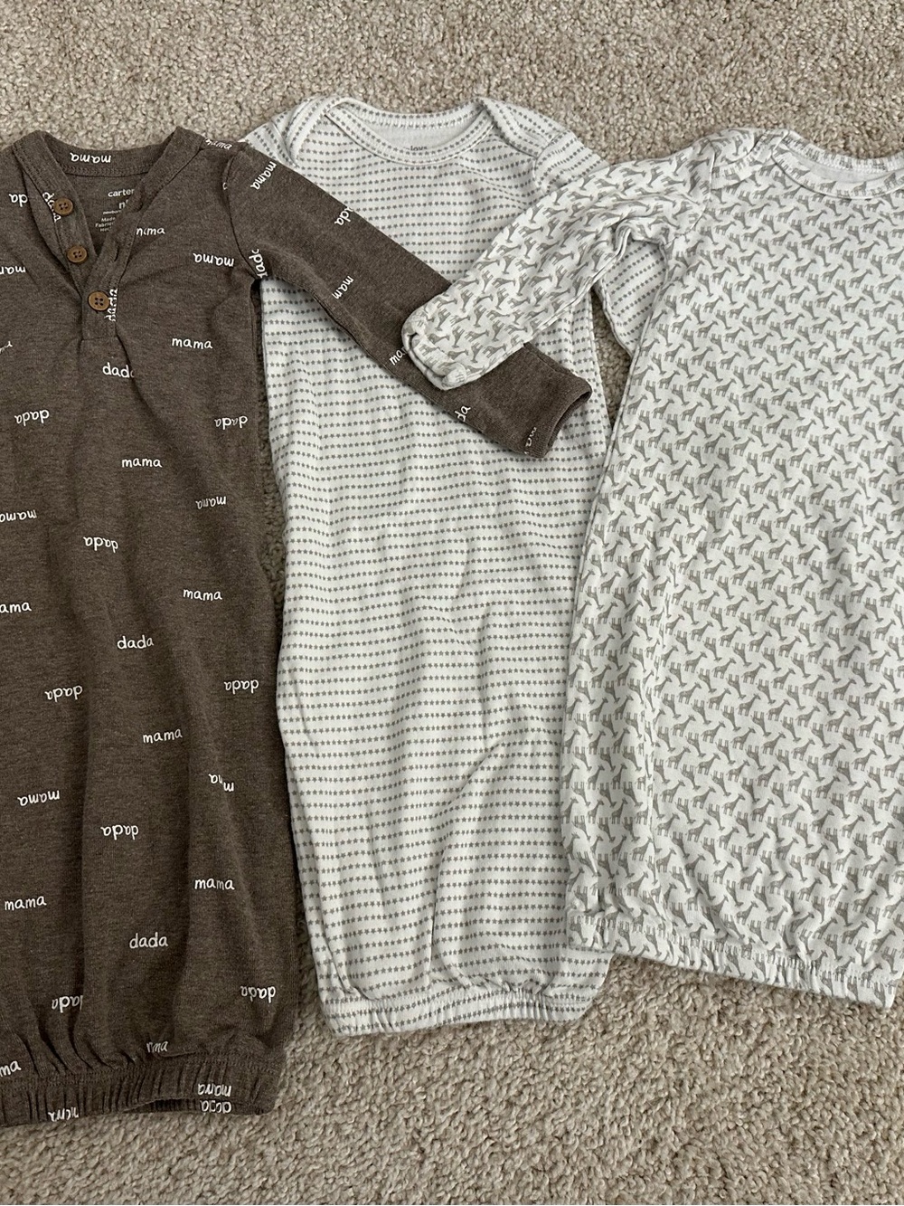 Carters Sleep Gown Set - 3 Pack